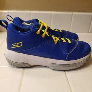 Under Armour Boys SC 3Zero IV 3023918-403 Blue Basketball Sneakers Size 5.5Y